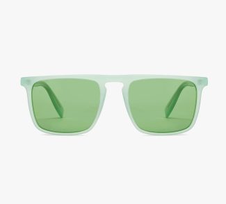 Green Full Rim Rectangle Sunglasses For Men